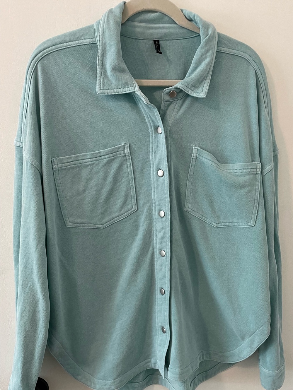 North River NRL2615P Plymouth French Terry Shirt Womens Turquoise Large